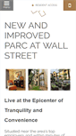 Mobile Screenshot of parcatwallstreetapts.com