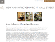 Tablet Screenshot of parcatwallstreetapts.com